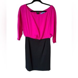 Alice + Olivia Elegant Pink and Black Women's Dress size 8
